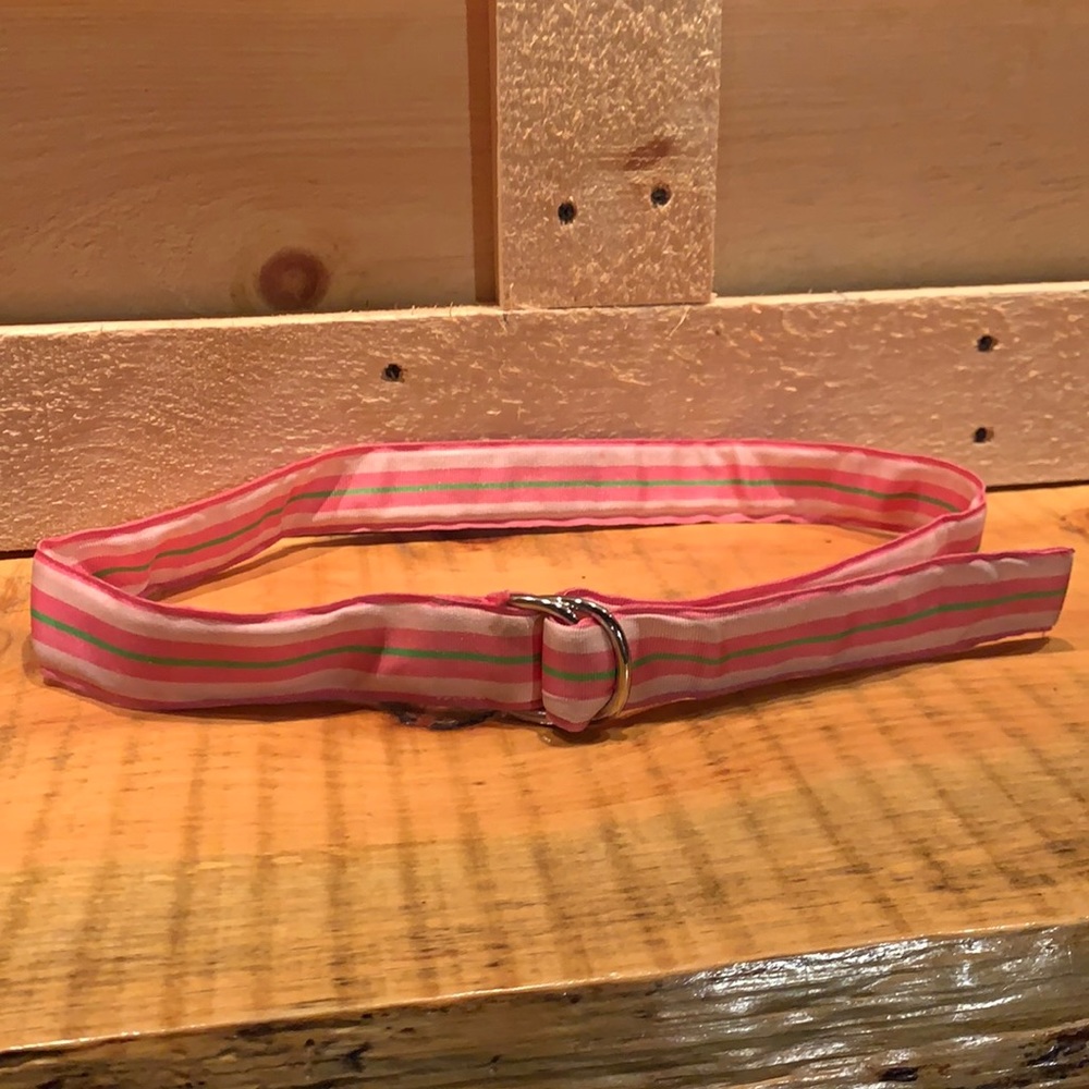 ***DONATED*** Preppy striped ribbon belt size medium - Picture 1 of 4